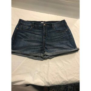 Old Navy boyfriend womens denim shorts size 16